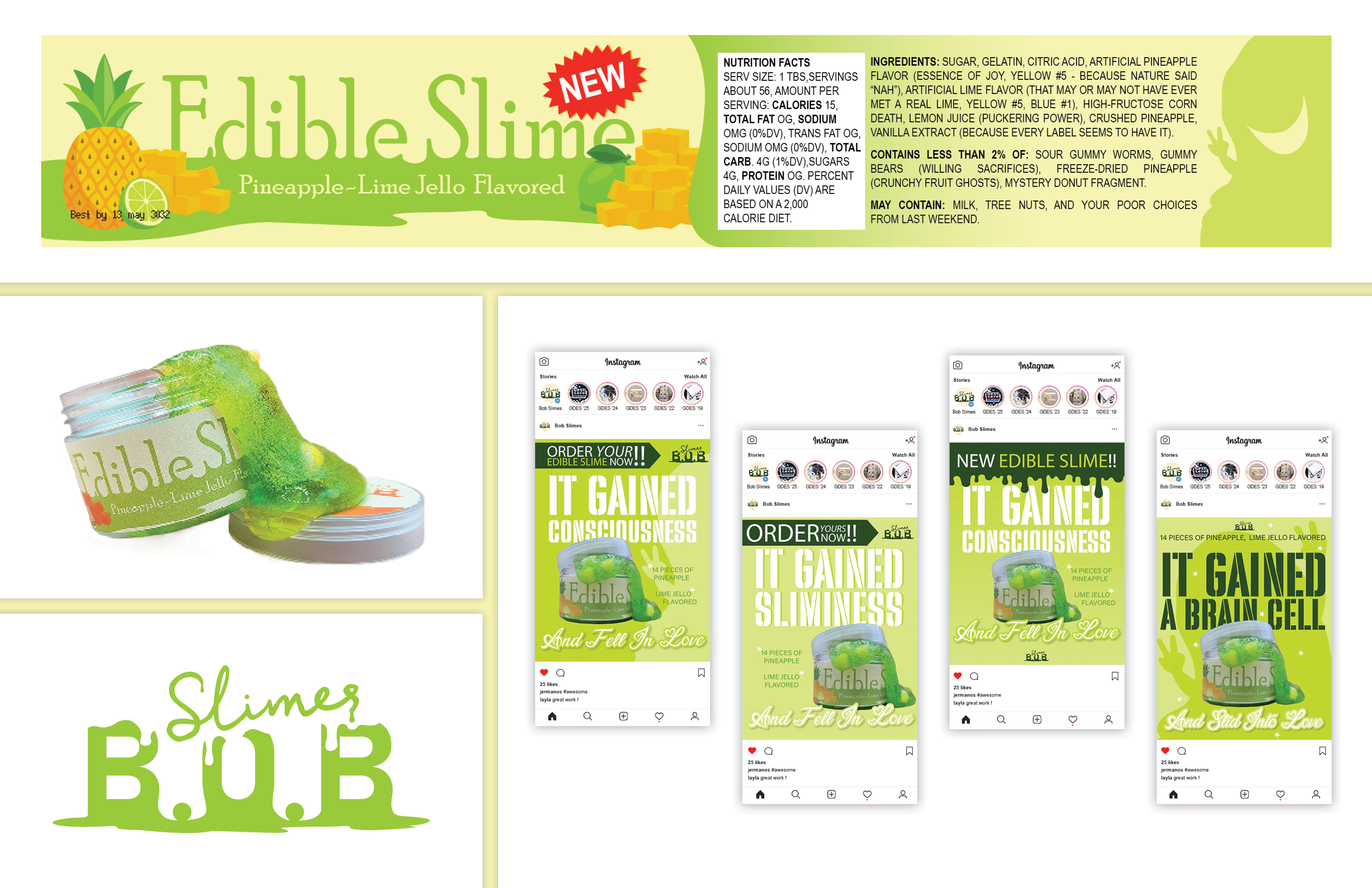 Bob Slimes branding element