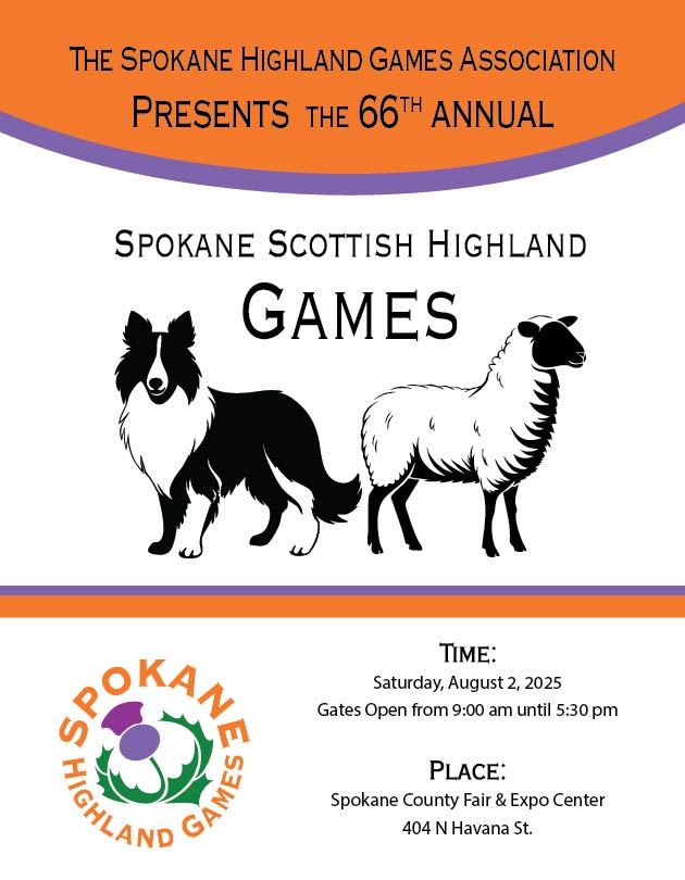 Spokane Scottish Highland Games pamflet design