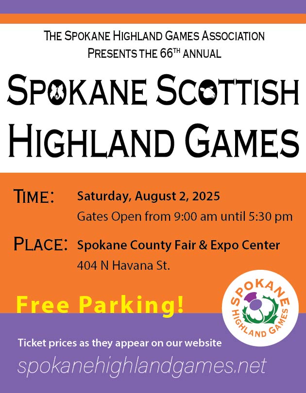 Spokane Scottish Highland Games poster design