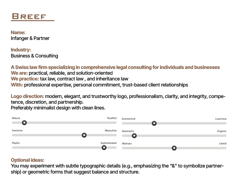Infanger Partner branding element