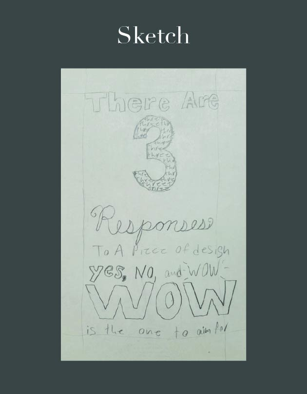 sketched idea for the poster