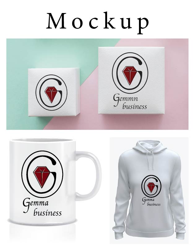 Mockups for the Gemma Brand