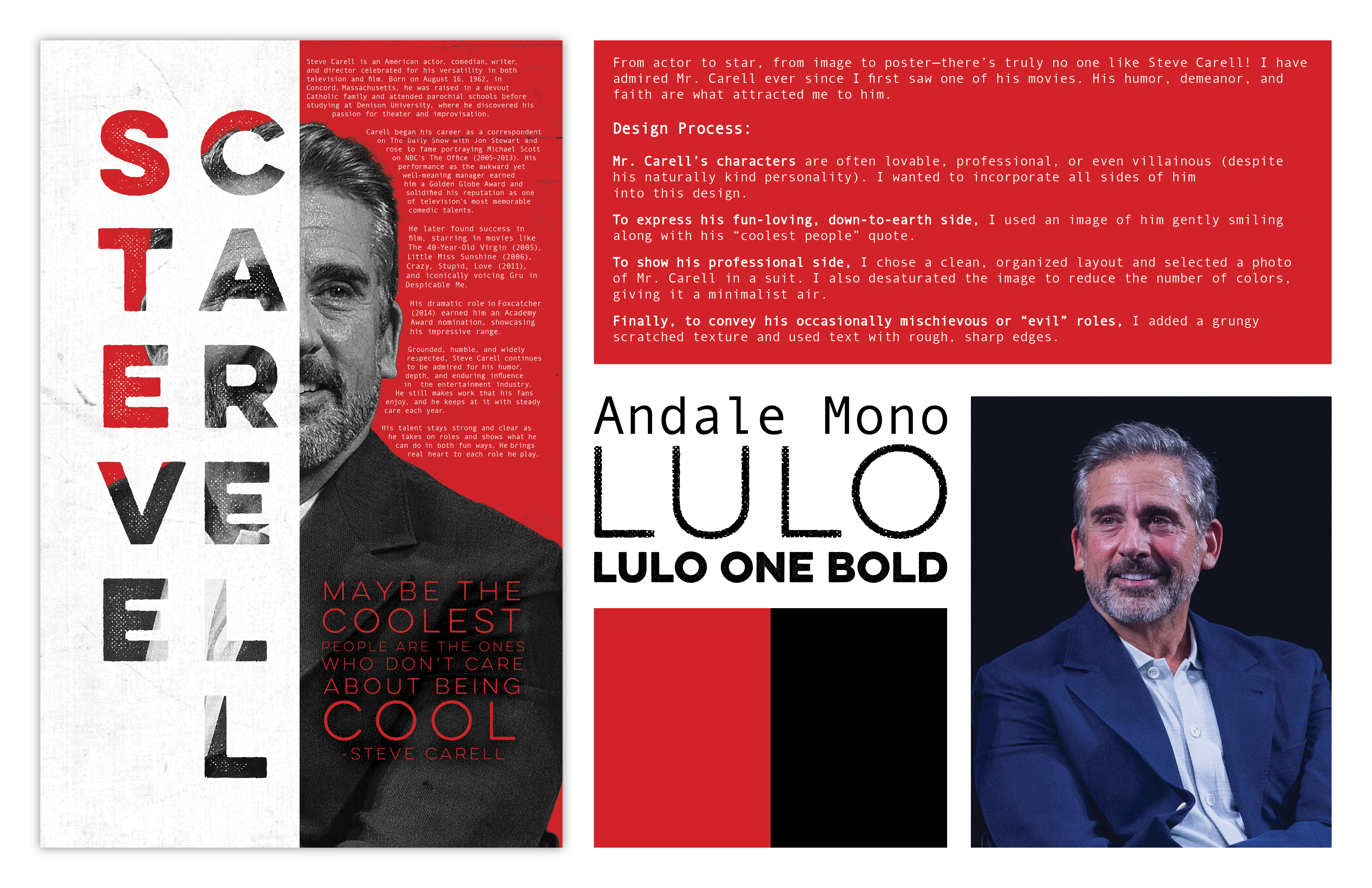 Steve Carell editorial layout