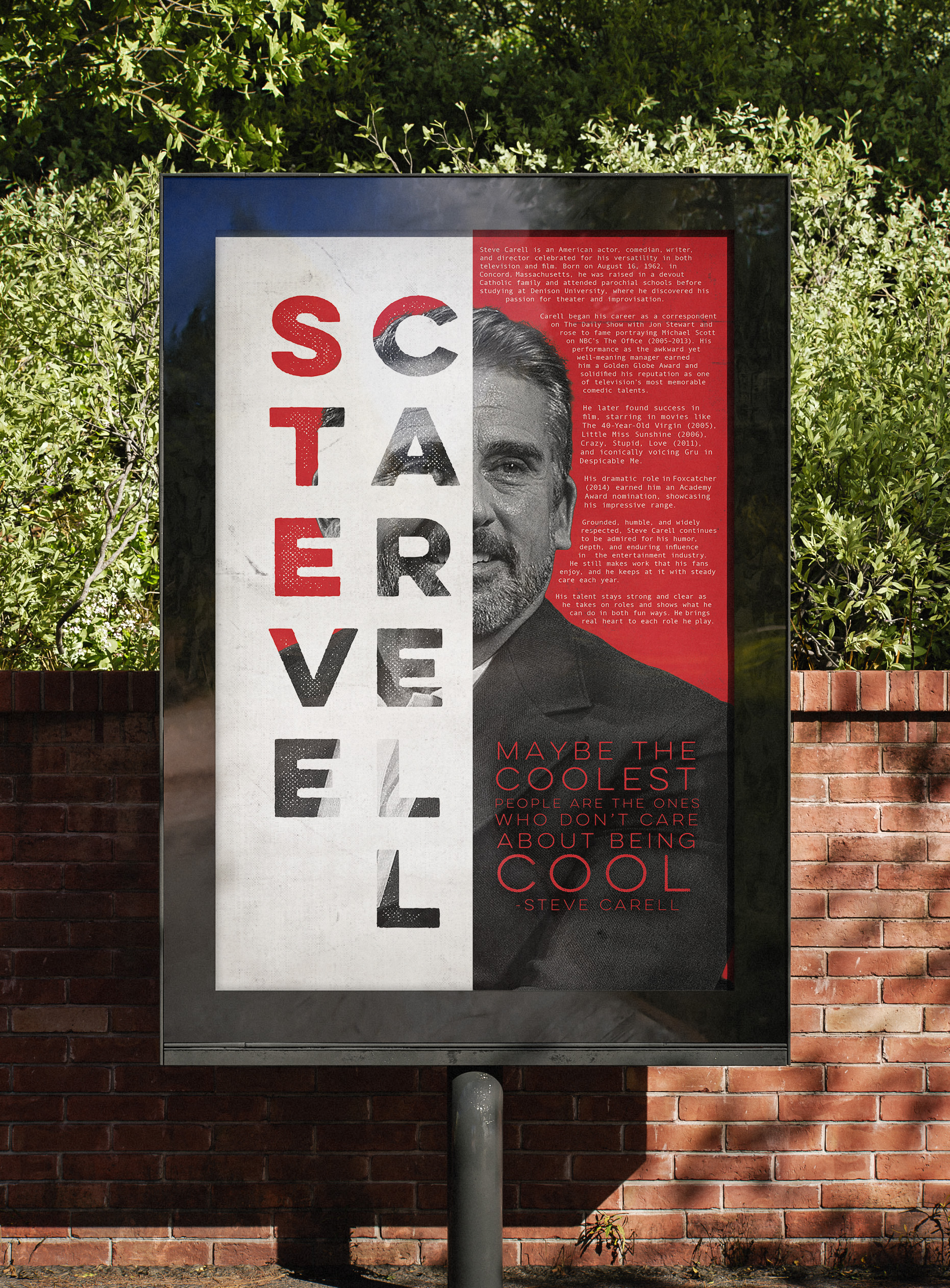 Steve Carell editorial layout